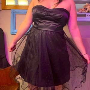 Black Mini Prom Dress As U Wish Special Occasion Layer Babydoll